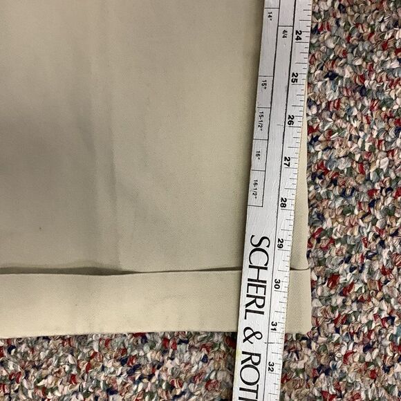J. Crew Tan Flat Front Cuffed Straight Leg Chino Pants Size 35 X 31 - Picture 10 of 11